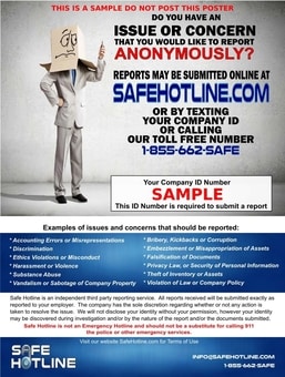 Whistleblower Hotline Providers Poster